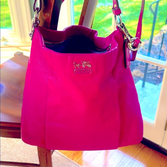 Coach Handbags - Coach Madison Isabelle Fuchsia Crossbody/Shoulder Bag - Gorgeous!